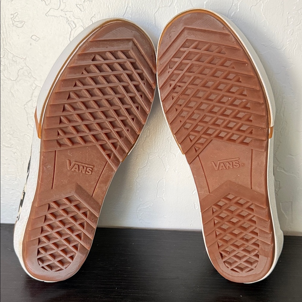 Vans Women's Stacked Checkerboard Slip-On Shoes - Black and White - Size 8.5 - Picture 9 of 11